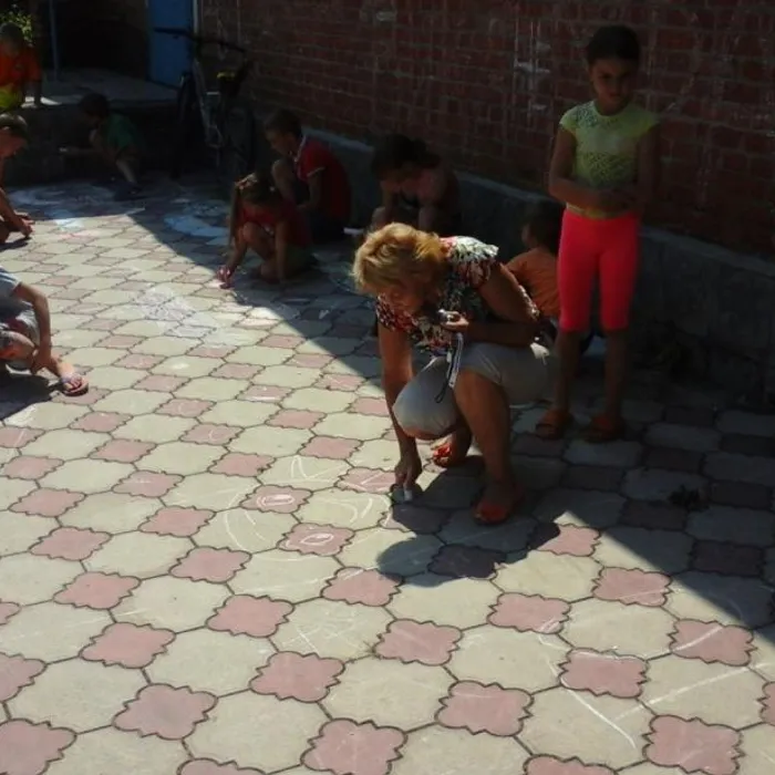 Рисунки на асфальте